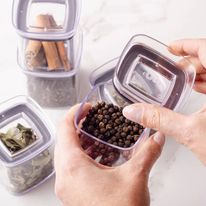 Pote Hermético de Plástico Block OU Quadrado 150ml