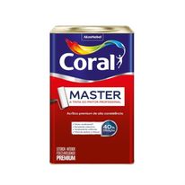 Tinta Acrílica Fosca Coral Master 18L Gelo