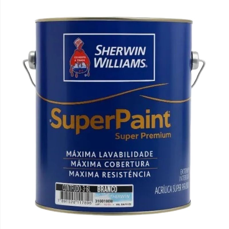 TintaAcrilicaBrancoFoscoSherwinWilliamsSuperPaint 36L-167727