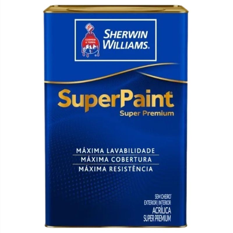 TintaAcrilicaBrancoFoscoSherwinWilliamsSuperPaint 18L-167728