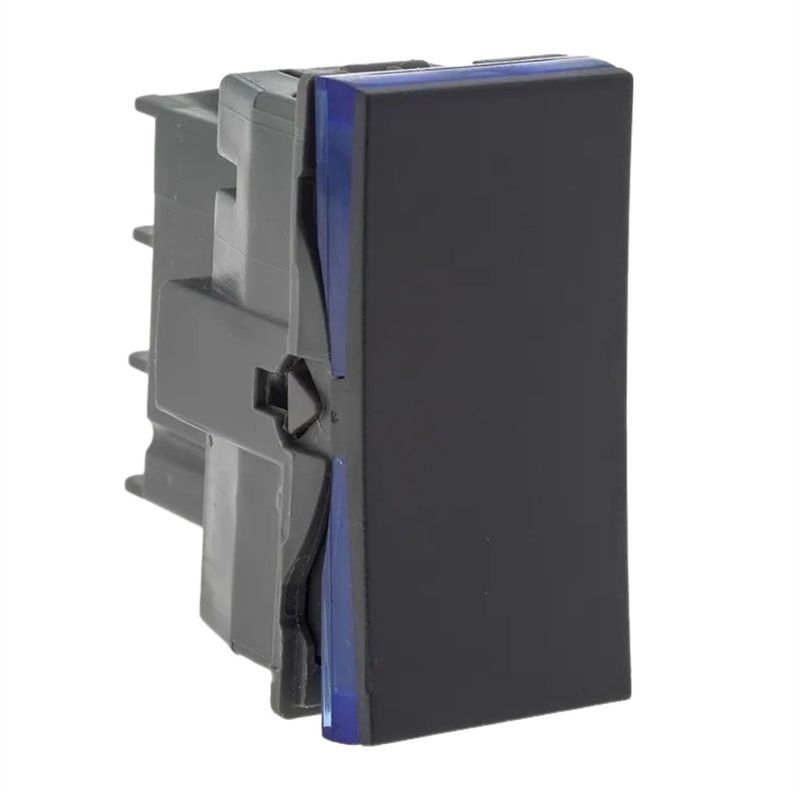 ModuloInterruptor1TeclaParaleloLegrandPialPlus+Preto-168018