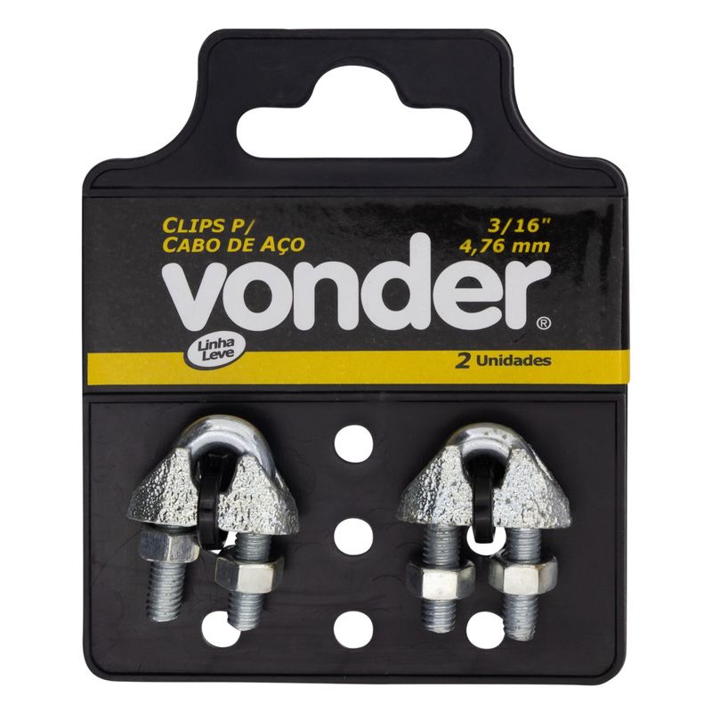 ClipsparaCabodeAcoVonder3/16``2pecasClipsparaCabodeAcoVonder3/16``-28791
