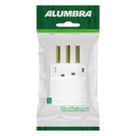 AdaptadorparaTomada2pinos+TerraAlumbra10A-30007
