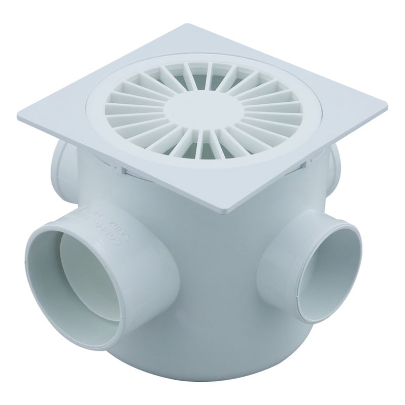 CaixaSifonadaTresEntradasDurinCromada100mmx100mmx50mm-31651