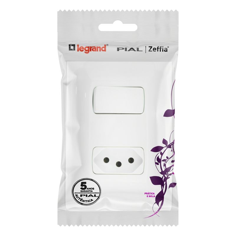 Interruptor1TeclaSimples+1Tomada2pinos+TerraPialZeffia-33655