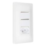 Interruptor2TeclasParalelas+1Tomada2pinos+TerraPialZeffia-33708