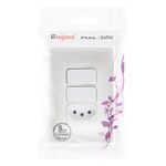 Interruptor2TeclasParalelas+1Tomada2pinos+TerraPialZeffia-33703