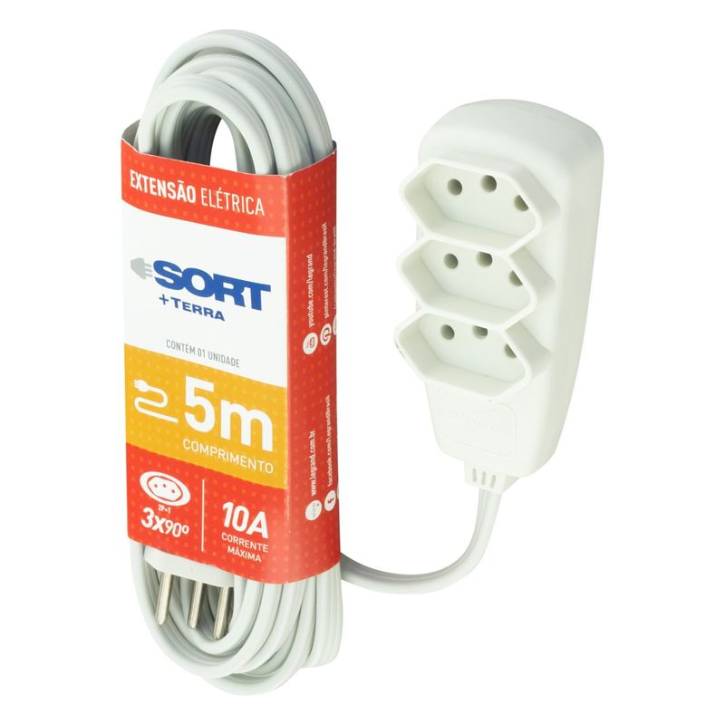 ExtensaoTripolar3TomadasBrancaDaneva5m10A-36347