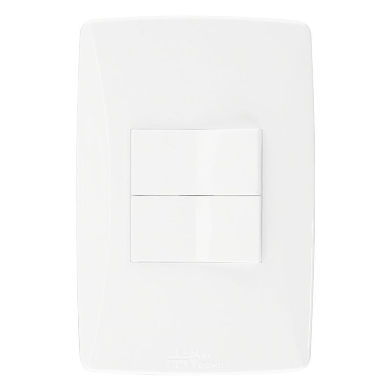 Interruptor1TeclaSimples+1TeclaParalelaMec-TronicPetra-37676