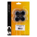 KitPedeCadeiraRedondodeBorrachaPretaStd3/4``4unidades-38181