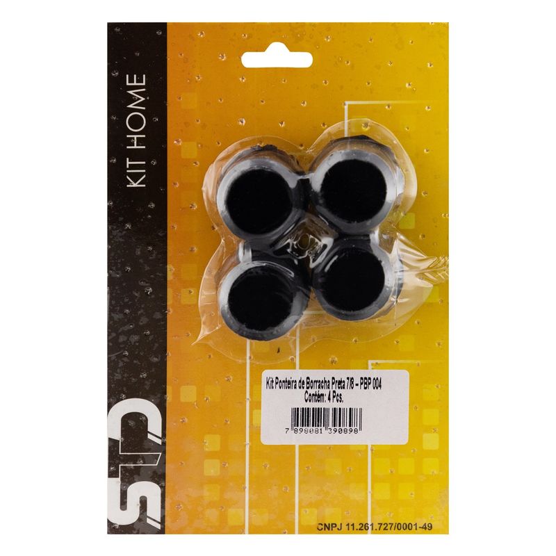 KitPedeCadeiraRedondodeBorrachaPretaStd7/8``4unidades-38189
