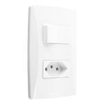 Interruptor1TeclaSimples+1Tomada2pinos+Terra10AMec-TronicPetra-38937