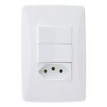Interruptor2TeclaSimples+1Tomada2pinos+TerraMec-TronicPetra-38942