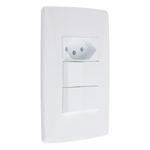 Interruptor2TeclasParalelas+1Tomada2pinos+TerraMec-TronicPetra-38961