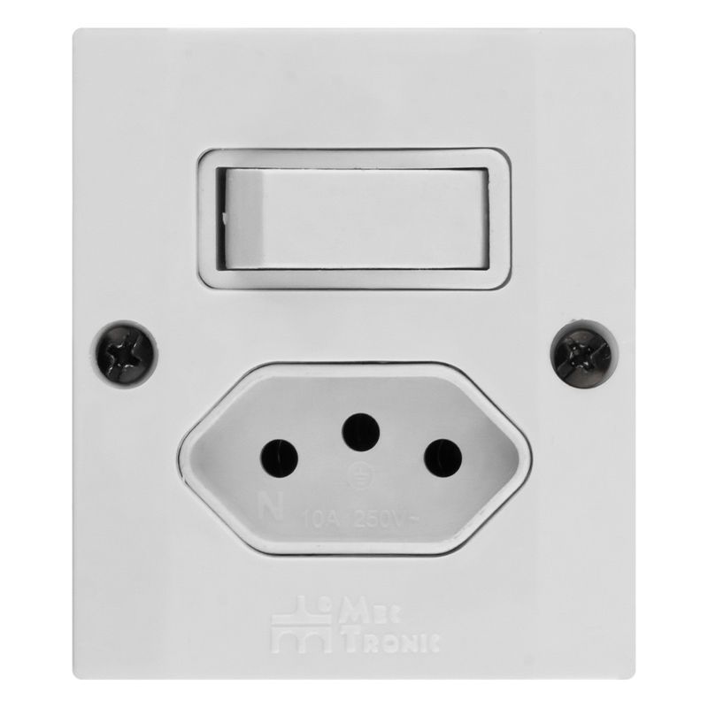 InterruptordeSobreporSimples+Tomada10AMec-Tronic-38979