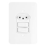 Interruptor1TeclaSimples+1TeclaParalela+1Tomada2pinos+TerraMec-TronicMillenium-39000