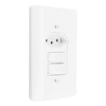 Interruptor1TeclaSimples+1TeclaParalela+1Tomada2pinos+TerraMec-TronicMillenium-39001