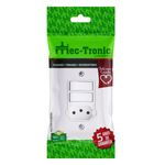 Interruptor2TeclasParalelas+1Tomada2pinos+TerraMec-TronicMillenium-39002