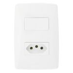 Interruptor1TeclaParalela+1Tomada2pinos+Terra20AMec-TronicPetra-39116