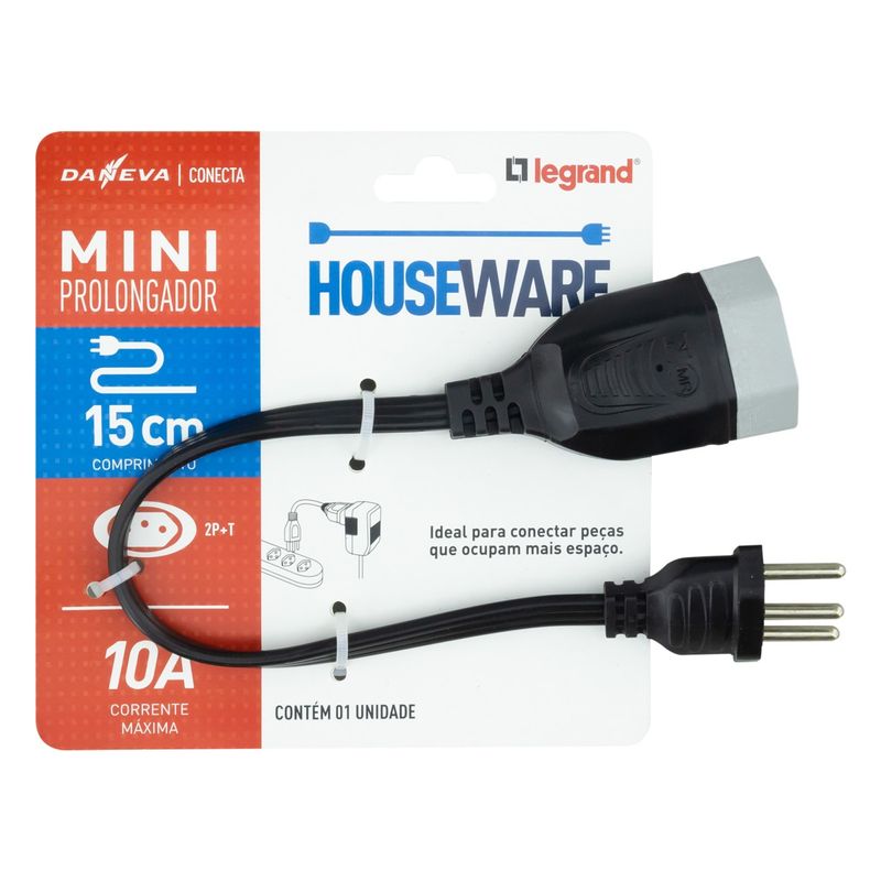 MiniProlongadorPretoDaneva15cm10A-43282