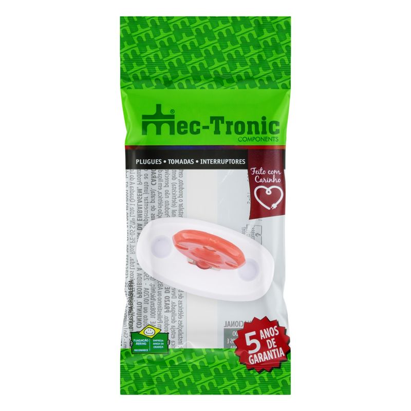 ProtetordeTomadasBrancoMec-Tronic5unidades-44201