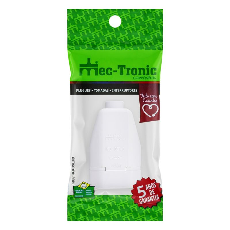 ProlongadorFemeaCinzaMec-Tronic2pinos+Terra10A-45003