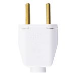 PlugueRetangularCinzaMec-Tronic2pinos10A-45013