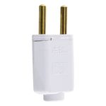 PlugueRetangularCinzaMec-Tronic2pinos20A-45026