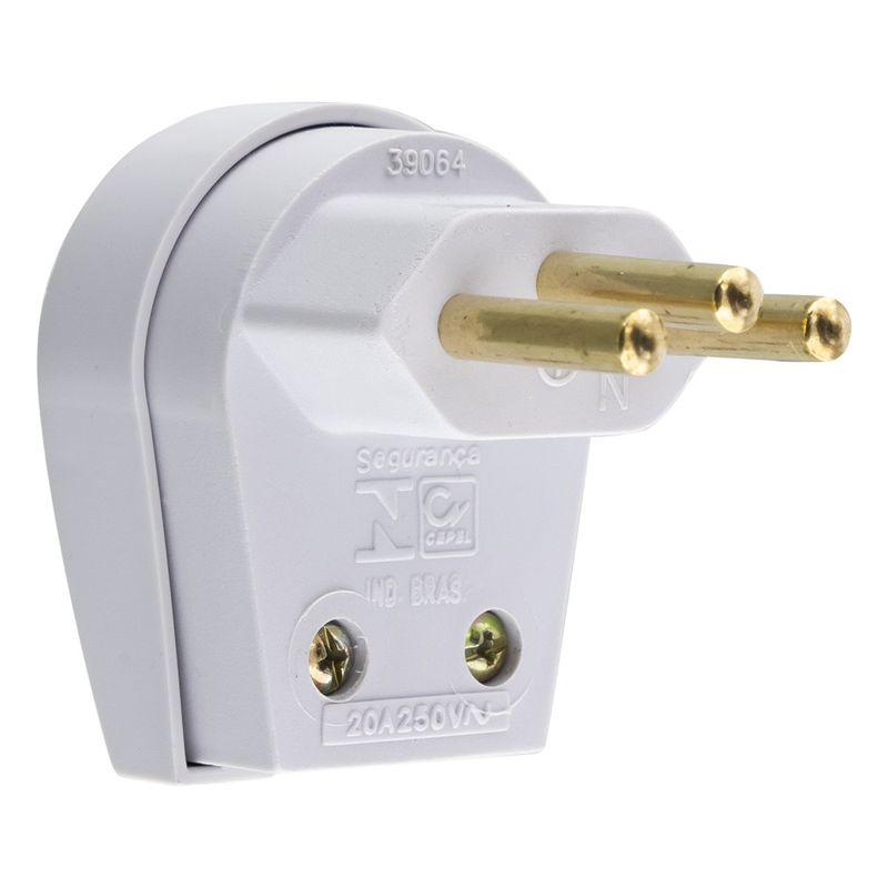 PlugueForteCinzaMec-Tronic20A-45049