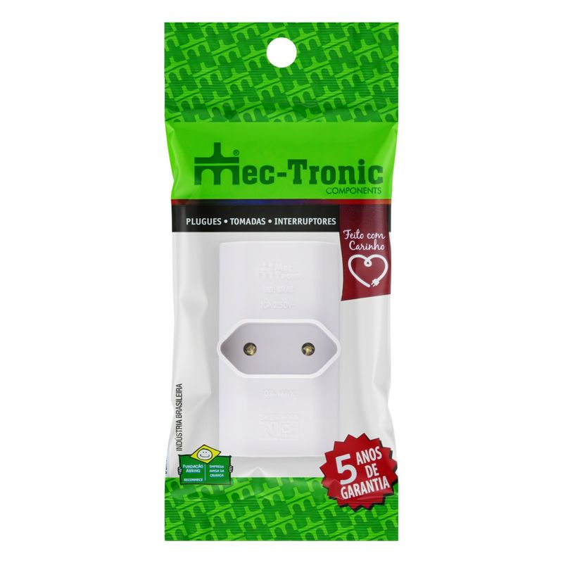 Plugue3SaidasCinzaMec-Tronic2pinos10A-45069