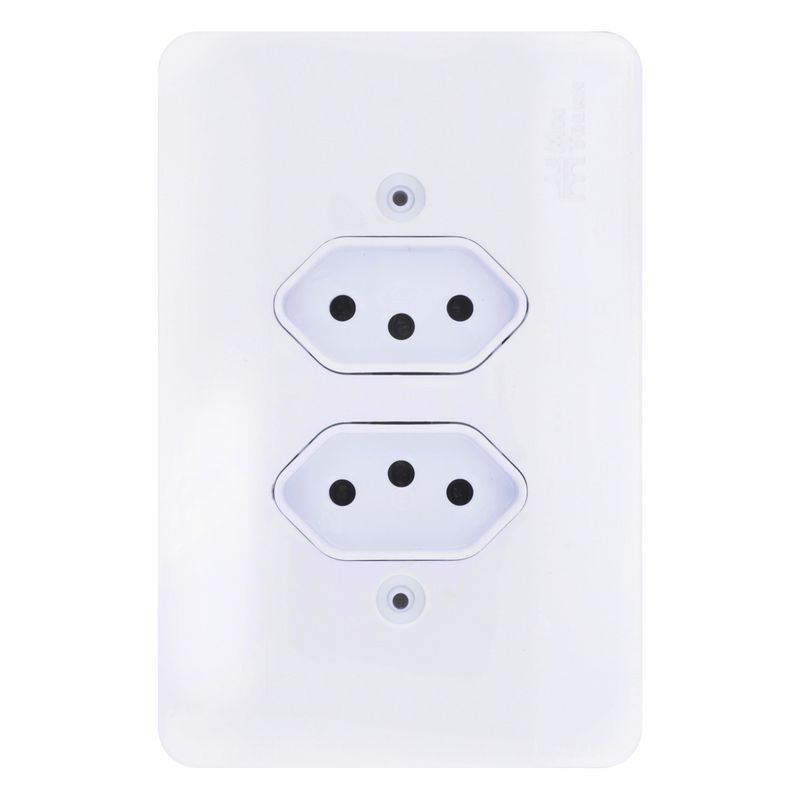 TomadaDupla2Pinos+TerraMec-TronicMillenium10A-46910