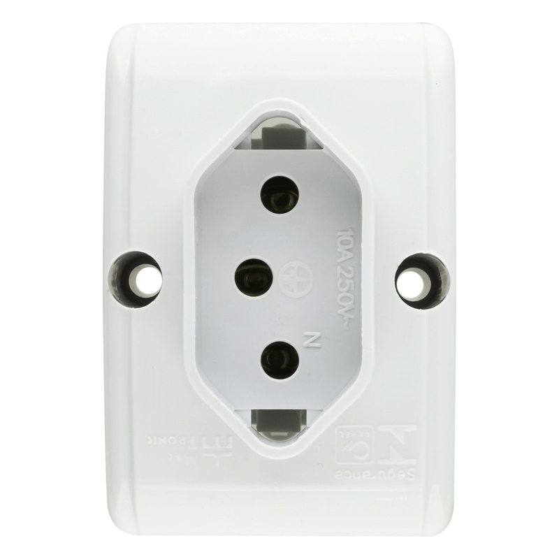 TomadadeSobrepor2Pinos+TerraMec-TronicCinza10A-46968