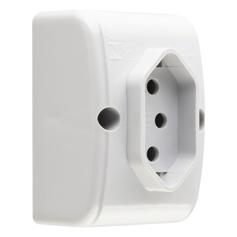 TomadadeSobrepor2Pinos+TerraMec-TronicCinza10A-46969