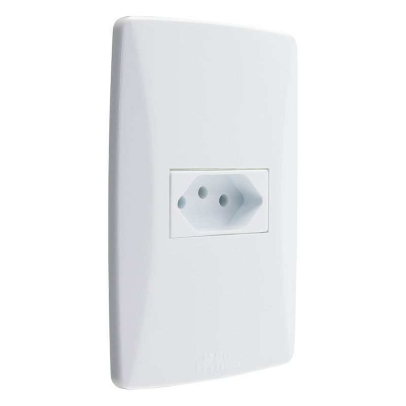 TomadaHorizontal2Pinos+TerraMec-TronicPetra10A-52156