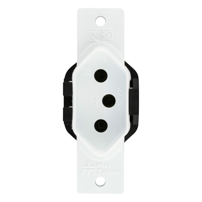 TomadaSobrepor2Pinos+TerraMec-TronicMillenium20A-52174