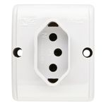 TomadadeSobrepor2Pinos+TerraMec-TronicCinza20A-52195