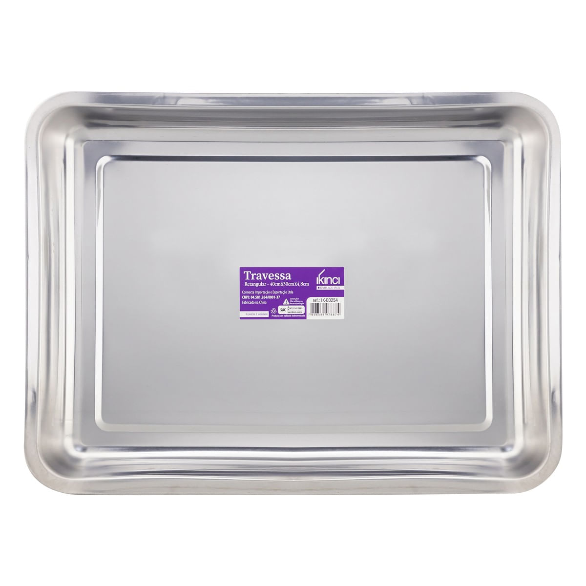 TravessaRetangularemInoxIkinci30cmx40cm-55165