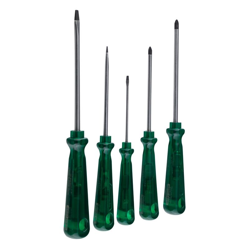 JogoChavedeFendaemAcoCromoVanadioTramontinaPro5pecas-60880