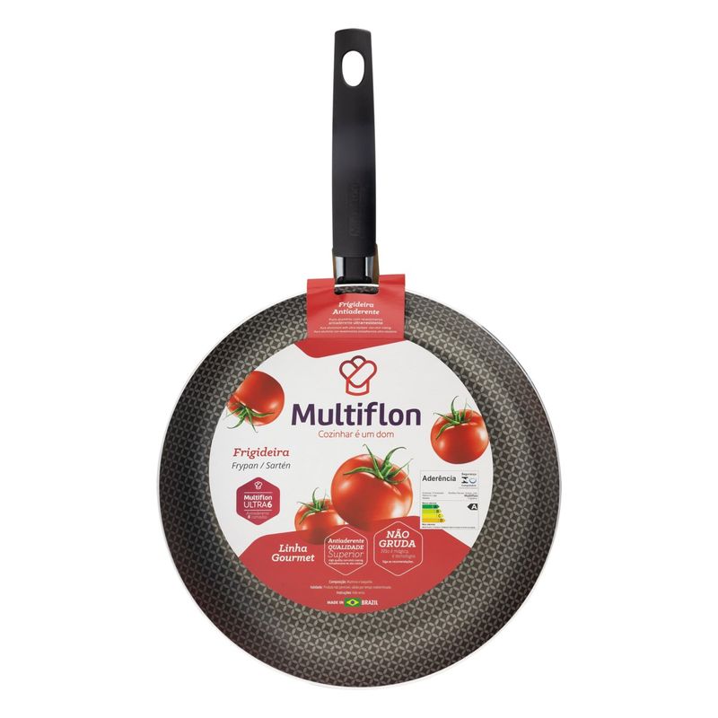 FrigideiraemAluminioAntiaderentePretaMultiflonGourmet30cm-95104