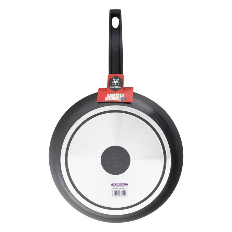 FrigideiraemAluminioAntiaderentePretaMultiflonGourmet30cm-95105
