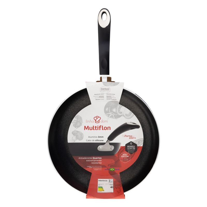 FrigideiraemAluminioAntiaderentePretaMultiflonDom32cm-95112