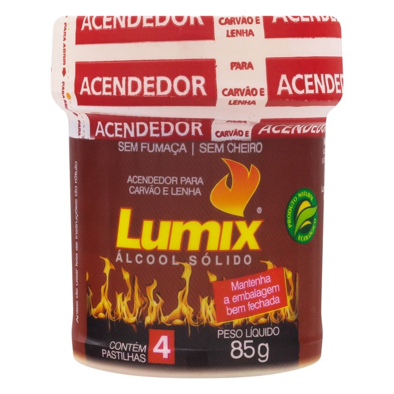 AcendedorparaCarvaoeLenhaemPastilhaLumix85gcom4unidades-95602