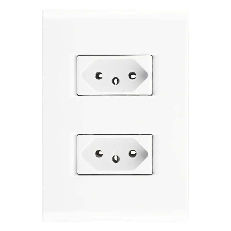 TomadaDupla2pinos+Terra10ATramontinaLiz-28366