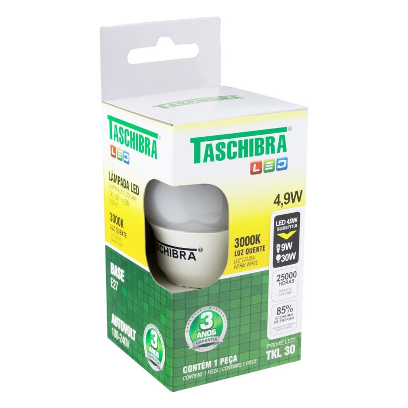 LampadaLedTKL30Taschibra3000K49W-62998