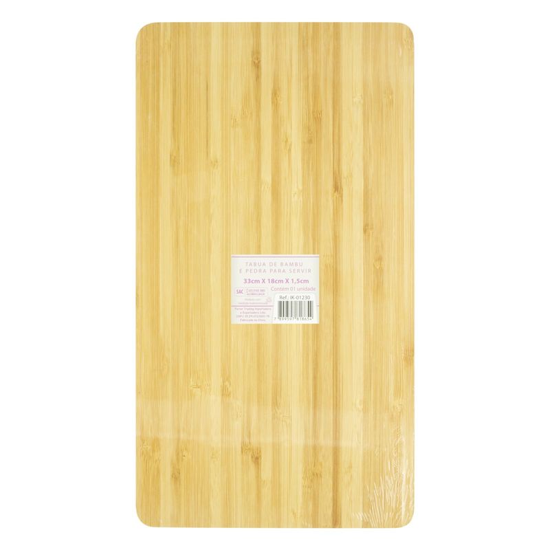 TabuadeBambucomPedraArdosiaIkinci33cmx18cm-64610