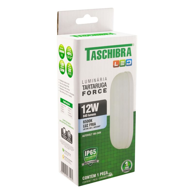 LuminariaTartarugadeLedTaschibra12W6500K-66714