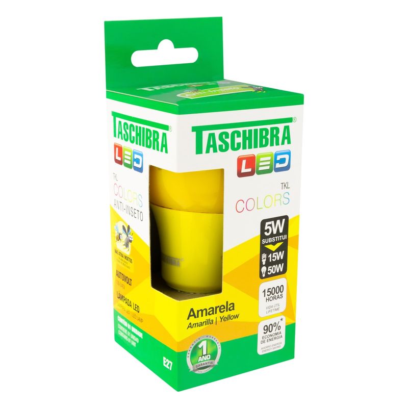 LampadaLedAmarelaColorsTaschibra5W-66719