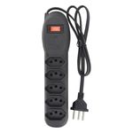 FiltrodeLinhaPreto5Tomadas3PinosForceLine10A-68197