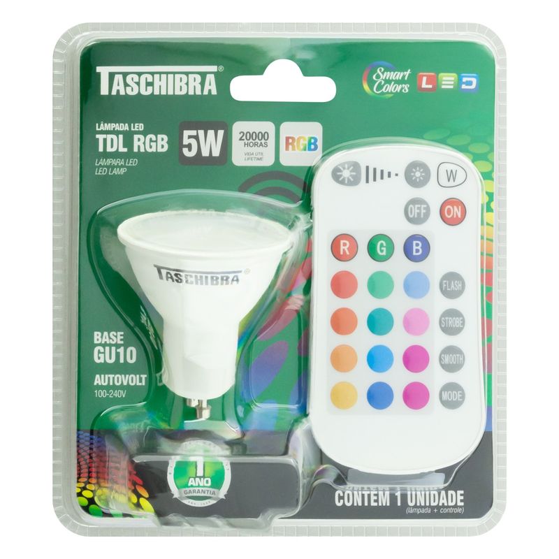 LampadaLedTDLRGBSmartColorsTaschibra5W-70374