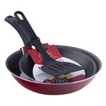 JogodeFrigideirasemAluminioAntiaderente+EspatulaMultiflonEssencial3pecas-71104